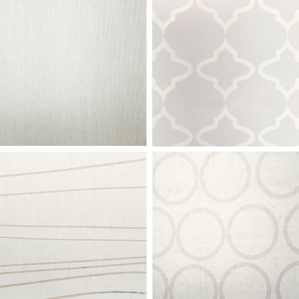 Four fabric inspired lens options for the Serenity healthcare light fixtures