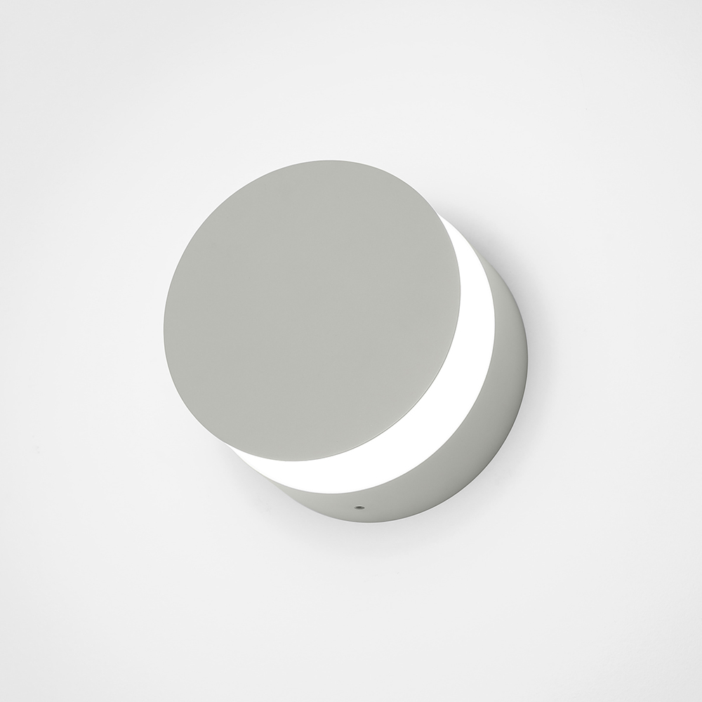 Bliss Round, a round healthcare sconce provides a beautiful circle of illumination from its shallow cylindrical form