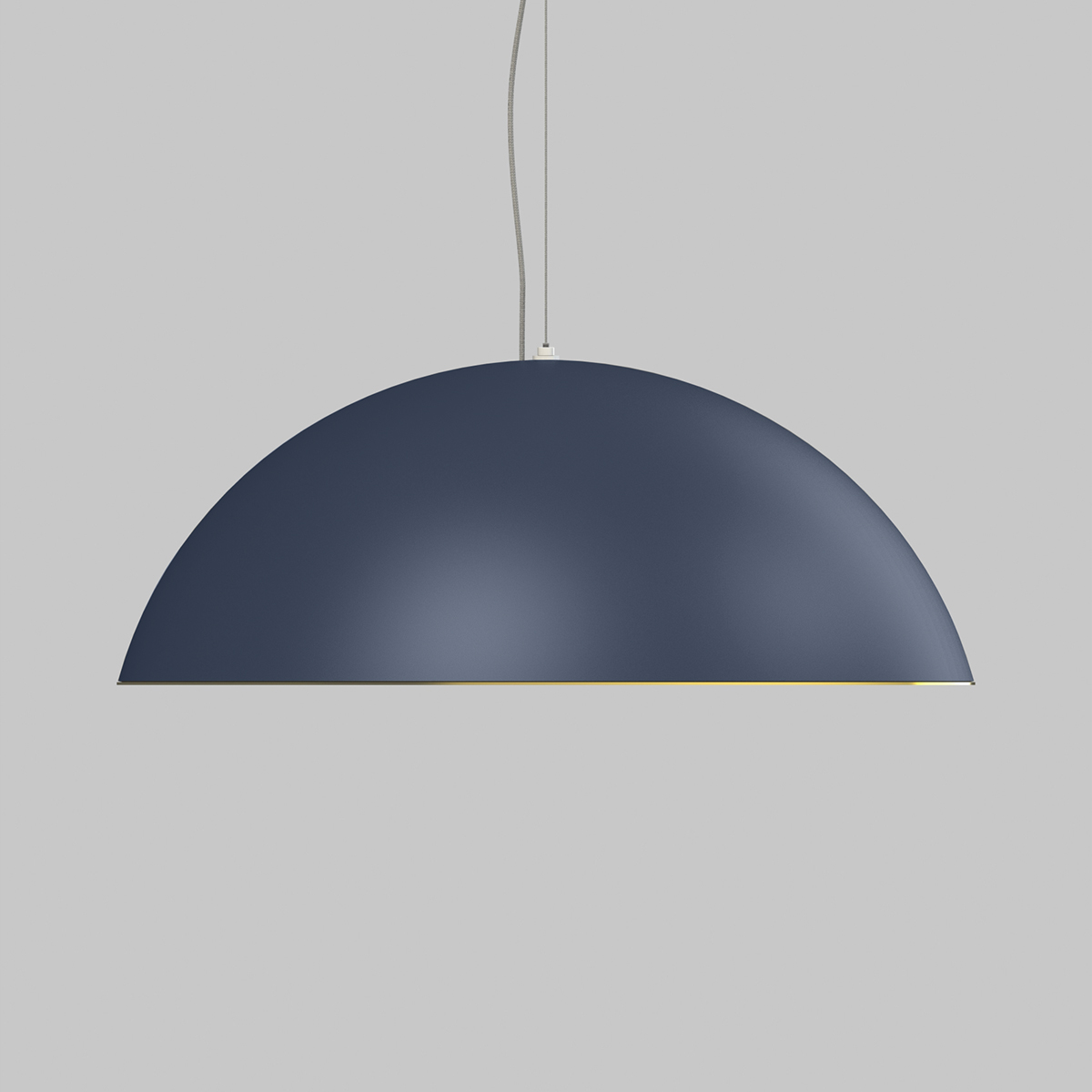 Dome pendant light with LED lighting