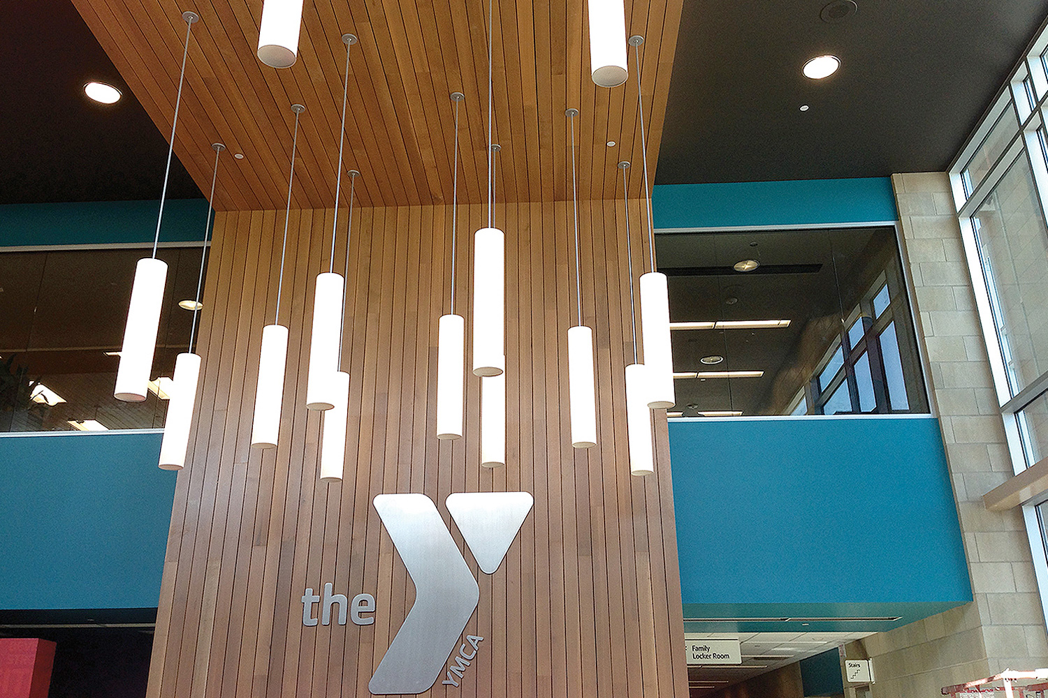 Sequence Lights in YMCA Lobby