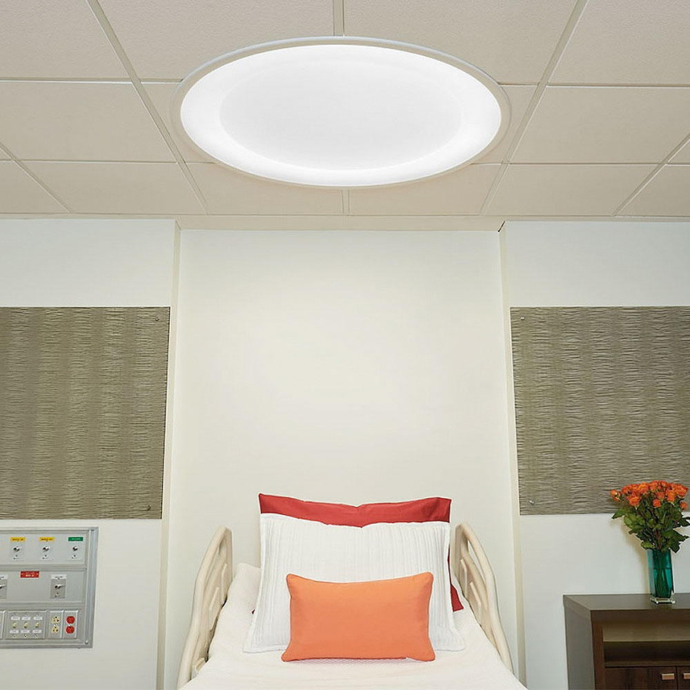 Symmetry Overbed Light In Patient Room Over Bed